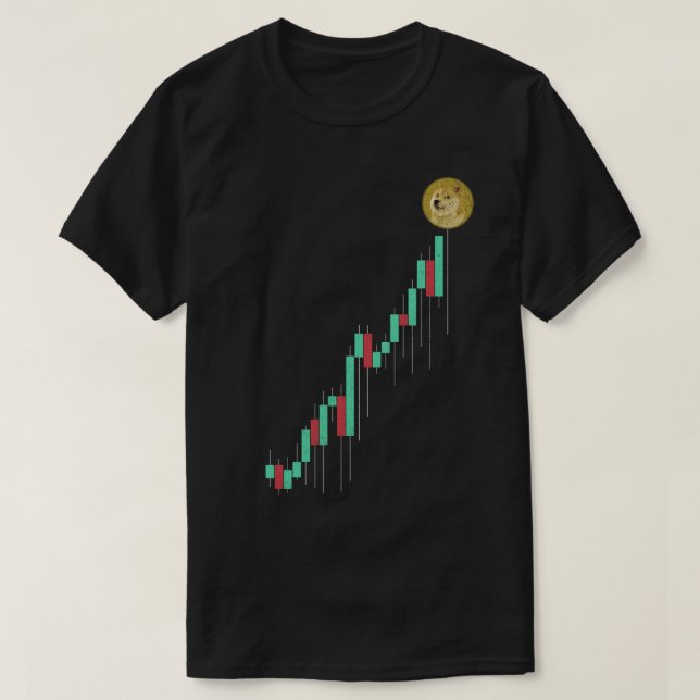 T-shirt Graphique stock À La Lune Dogecoin DOGE Coin Crypt (Design devant)