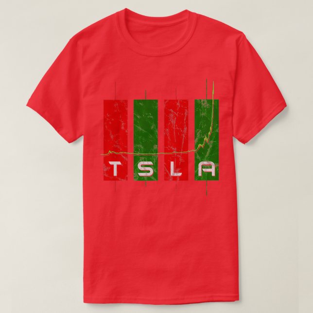 T-shirt Graphique Stock TSLA (Design devant)