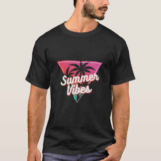 T-shirt graphique Summer Vibes – Tropical tendance