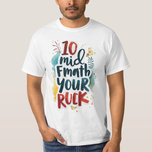 T-shirt graphique tendance avec typographie artist (Devant)