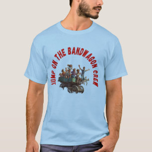 T-shirt graphique tendance « Sauter dans le wagon