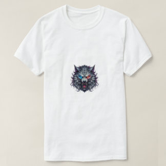 T-Shirt Graphique Tête de Loup | Vêtements de Rue