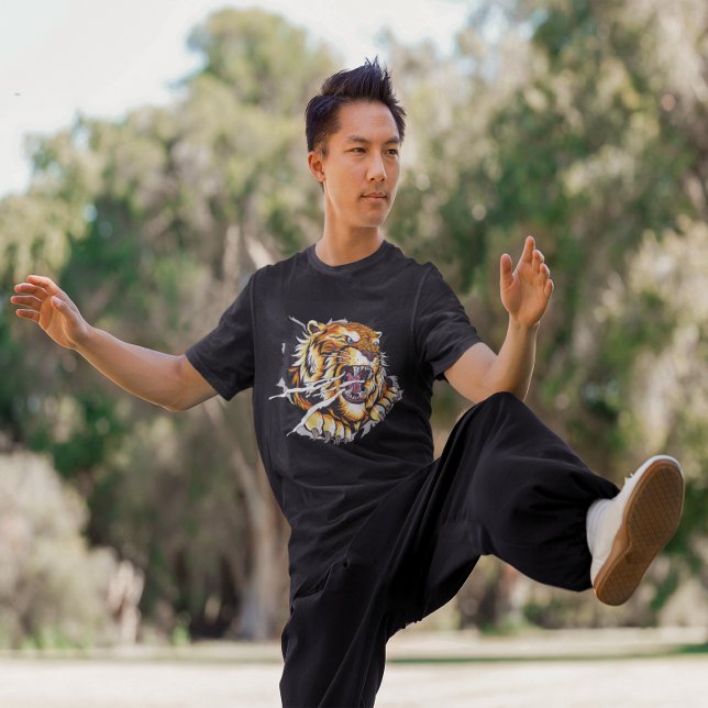 T-shirt Graphique Tigre à l'intérieur  (Créateur téléchargé)