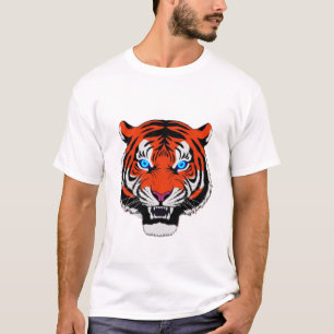 T-shirt graphique Tigre Gras - Fierce et élégant