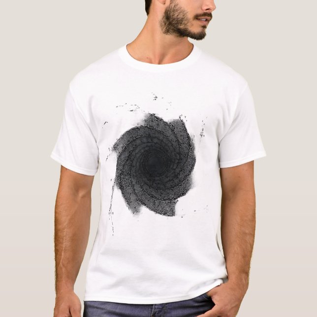 T-Shirt Graphique Tourbillon Spirale Abstrait - Mi (Devant)