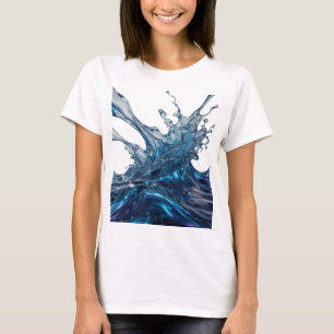 T-shirt graphique Trendy Silver WATER SPLASH
