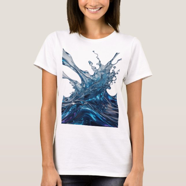 T-shirt graphique Trendy Silver WATER SPLASH (Devant)