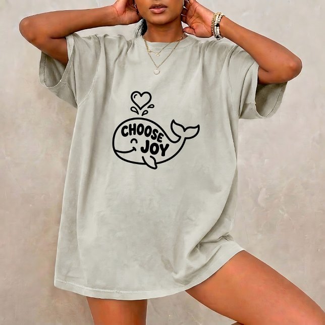 T-shirt graphique unisexe avec citation de baleine (Créateur téléchargé)