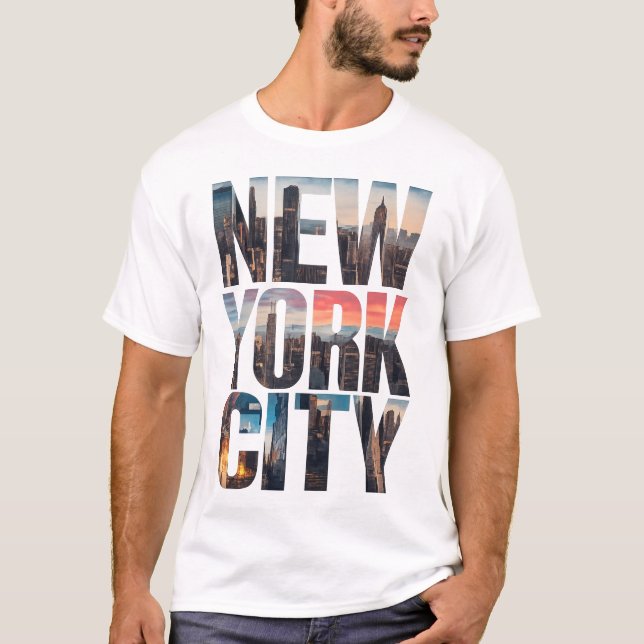 T-shirt graphique urbain de New York – Édition str (Devant)