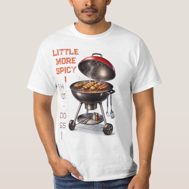 T-Shirt graphique Valeur de Grill BBQ Un peu plus  (Devant)