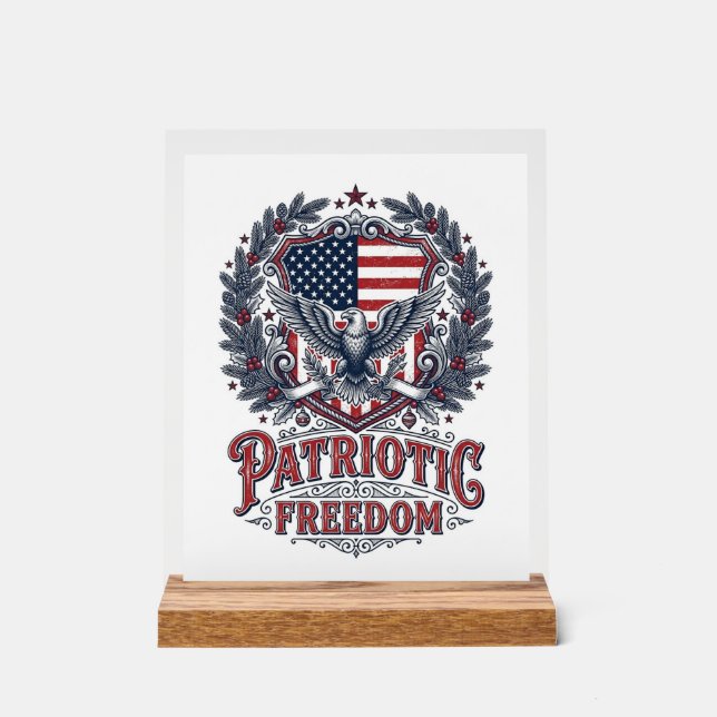 T-shirt graphique vectoriel de Noël patriotique (Recto)