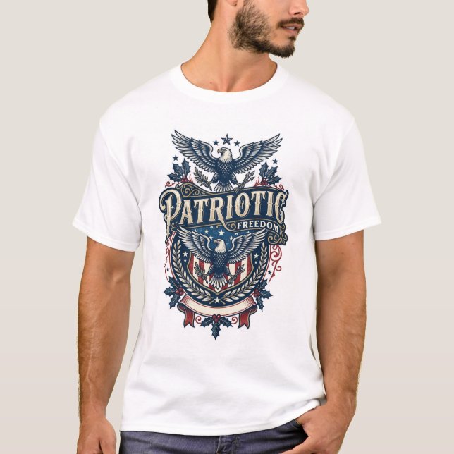 T-shirt graphique vectoriel de Noël patriotique (2 (Devant)
