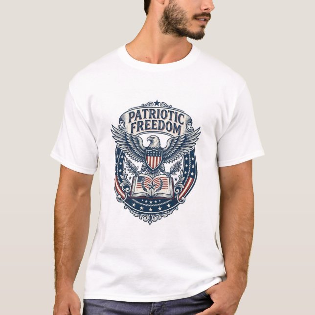 T-shirt graphique vectoriel du club de lecture pat (Devant)