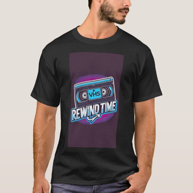 T-Shirt graphique VHS rétro - Vintage 80 (Devant)