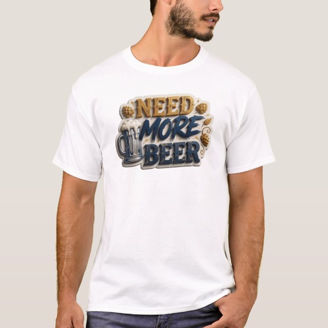 T-shirt graphique vibrant J'AI BESOIN DE PLUS DE B (Devant)