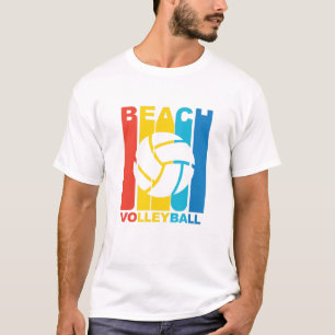 T-shirt Graphique vintage de volleyball de plage