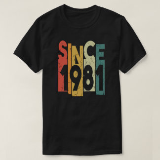 T-shirt graphique vintage depuis 1981 sur le thème