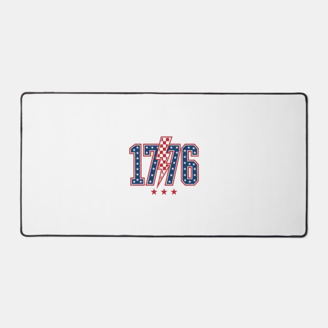 T-shirt graphique vintage éclair patriotique 1776_ (Recto)