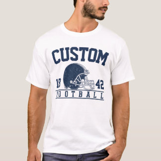 T-shirt graphique vintage personnalisé de football