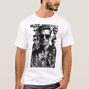 T-Shirt Graphique Vintage pour Hommes Elite Mindse