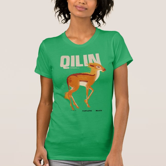 T-shirt Graphique Vintage Qilin (Devant)