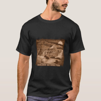 T-shirt Graphique vintage sépia de scène historique de fro