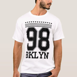 T-Shirt graphique vintage universitaire 98 BKLYN B