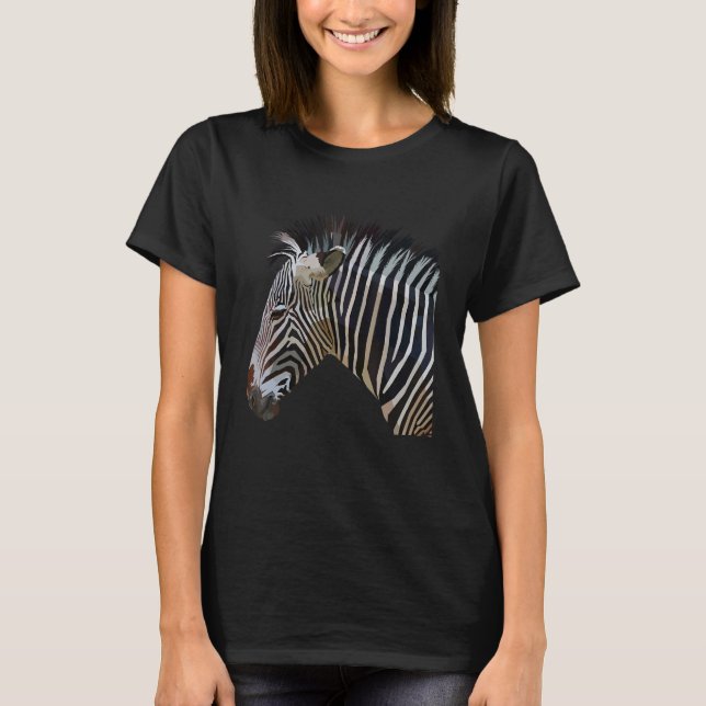 T-shirt Graphique Zèbre coloré 2 (Devant)