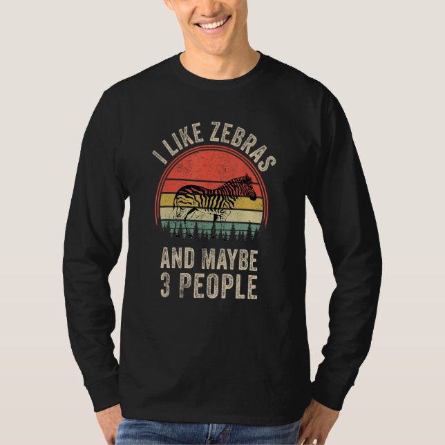 T-shirt Graphique Zèbres Zèbres Zoo Animal (Devant)