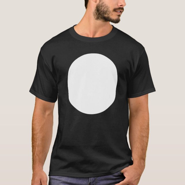 T-shirt Graphiques Abstraits imprimés en cercle blanc (Devant)