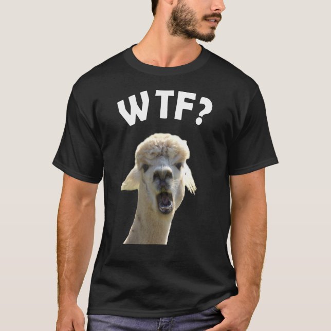 T-shirt Graphiques Animaux Alpaca Cool Wtf (Devant)