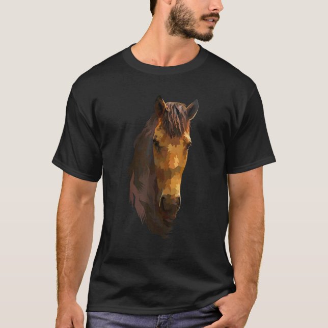 T-shirt Graphiques de chevaux sarcastiques colorés (Devant)