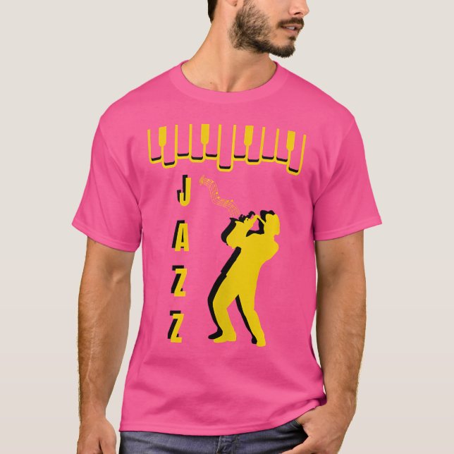 T-shirt Graphiques de musique jazz (Devant)