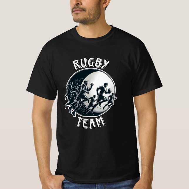 T-shirt Graphiques de rugby pour fans et joueurs (Devant)