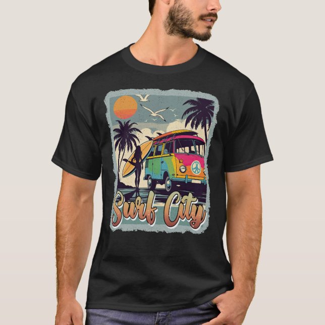 T-shirt Graphiques de surf City (Devant)