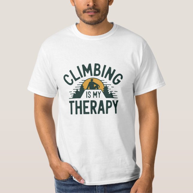 T-shirt Graphiques d'Escalades prêts pour l'aventure (Devant)