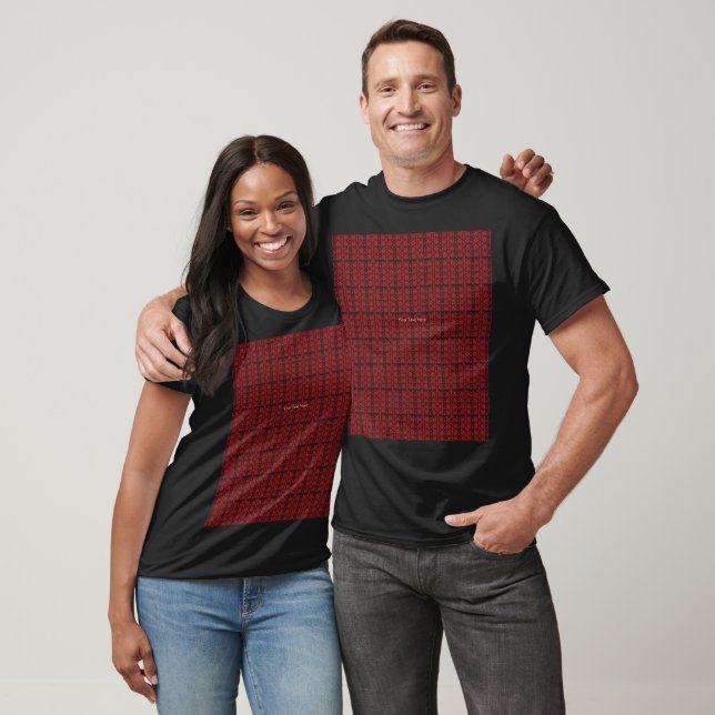 T-shirt Graphiques floraux rouges et roses avec géraniums  (Unisexe)