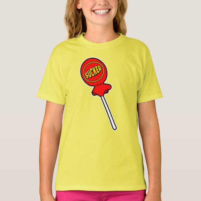 T-shirt Graphiques Screwball Red Sucker Jaune (Devant)