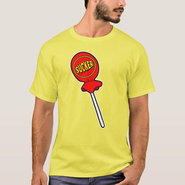 T-shirt Graphiques Screwball Red Sucker Jaune (Devant)