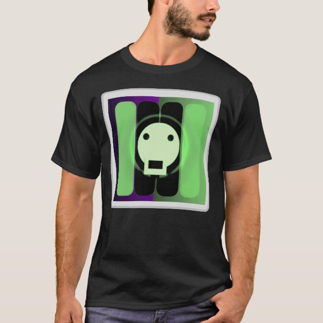 T-shirt Graphiques Skullnskin - Crâne luminescent  (Devant)