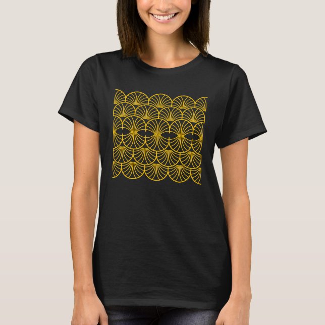 T-shirt Graphisme Art Déco des années 1920 (Devant)
