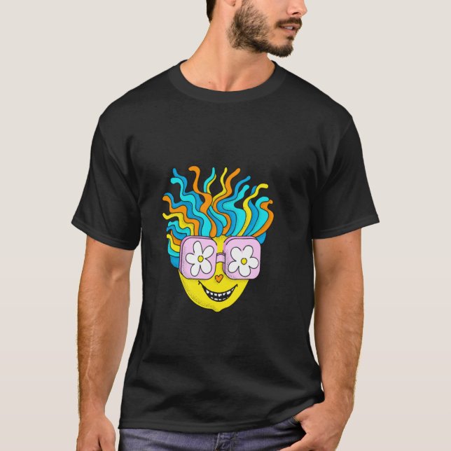 T-shirt Graphisme Boriana Happy Hippie de Threadless (Devant)
