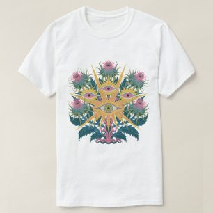 T-shirt Graphisme botanique occulte ensorcelé pour vêtemen