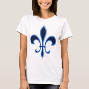 T-shirt Graphisme Classique Minimaliste Fleur-de-Lis