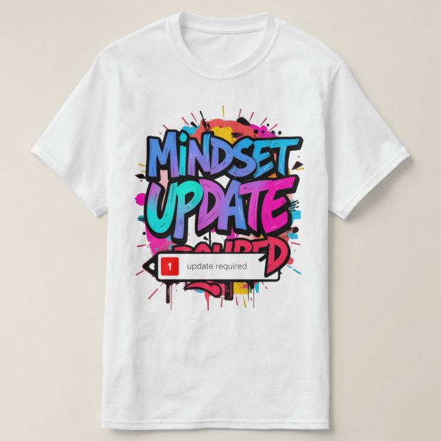 T-shirt Graphisme Créatif Vibrant - Mise à jour de Mentali (Design devant)