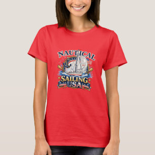 T-shirt Graphisme d'ancre de bateau de navigation nautique
