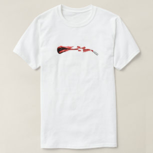 T-shirt Graphisme de baiser de rouge à lèvres rouge artist