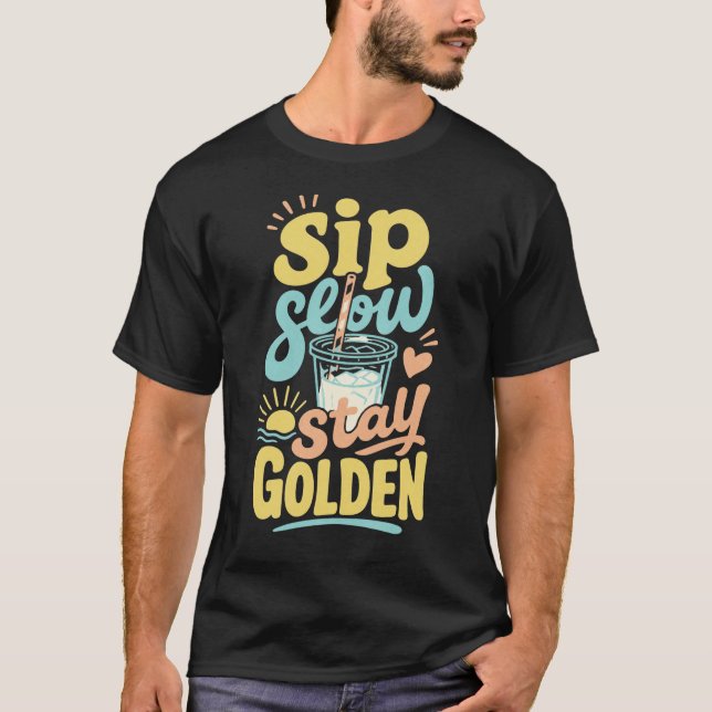 T-shirt Graphisme de boisson estivale rétro Boisson glacée (Devant)