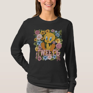 T-shirt Graphisme de broderie florale TWEETY™