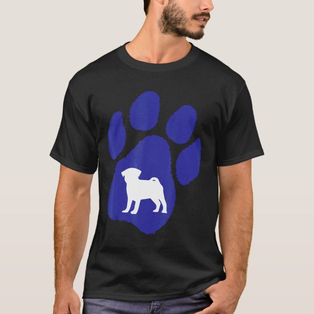 T-shirt Graphisme de carlin (Devant)
